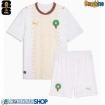 Maglie da calcio Marocco Seconda Maglia Bambino Mondiali 2026  Manica Corta + Pantaloni corti)